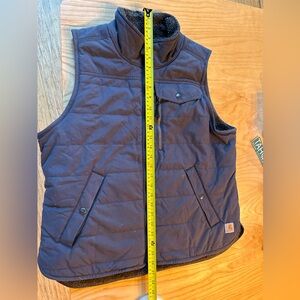 Priced to sell! Carhartt Reversible Sherpa Vest.  2 vests in 1!